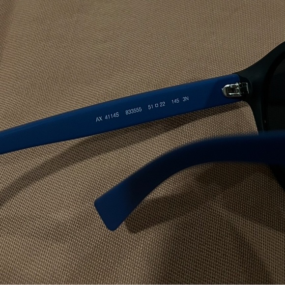 Armani Exchange Black and Blue Sunglasses - Picture 4 of 9